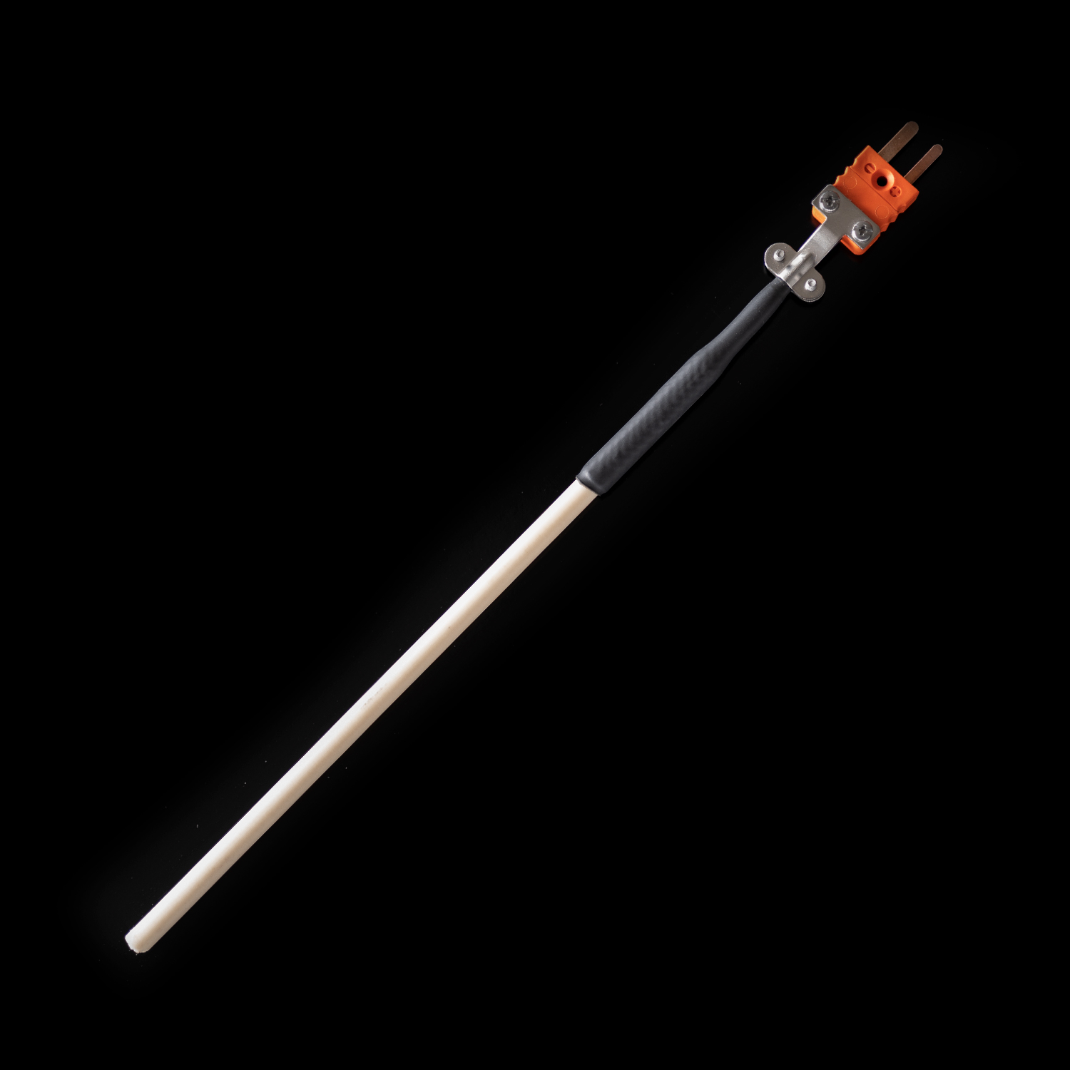 Sheath thermocouple with ceramic protection tubes